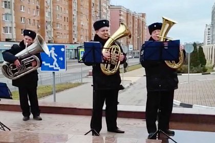 В Нижнем Новгороде выступил оркестр полицейских