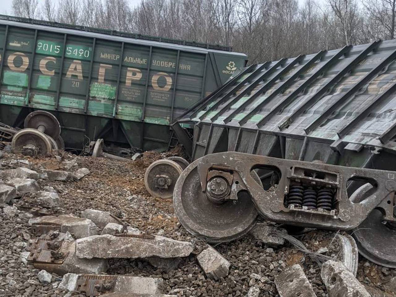 Поезд сошел с рельсов после взрыва под Рязанью. Что известно о  случившемся?: Происшествия: Россия: Lenta.ru