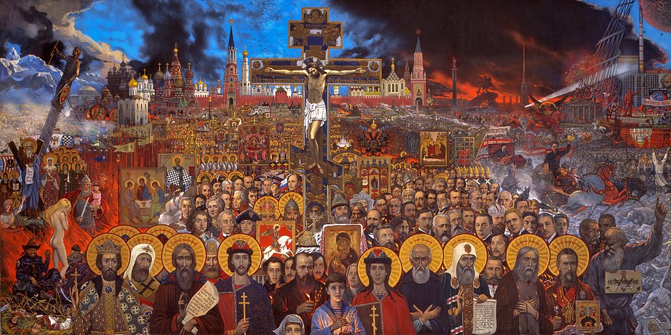 Картина Ильи Глазунова «Вечная Россия»