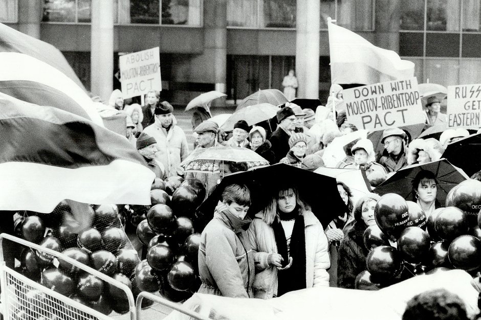 Антисоветский митинг в Канаде в поддержку политзаключенных, 1986 год 