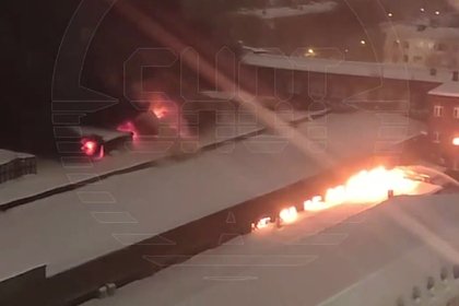 В Москве загорелся завод специализированных автомобилей