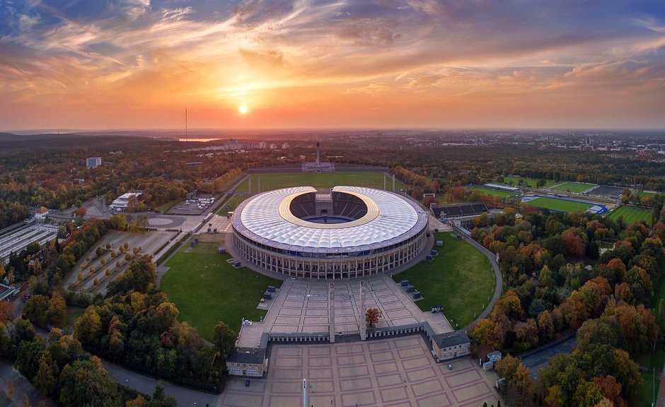 Арена «Олимпиаштадион» в Берлине, где пройдет финал Евро-2024