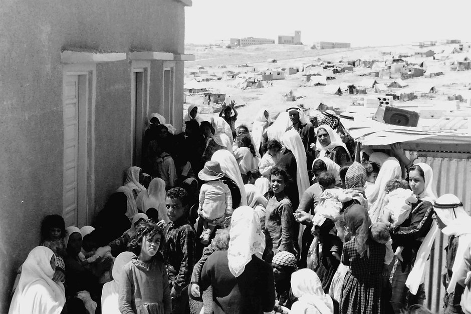 Палестинские беженцы во время Арабо-израильской войны 1948 года