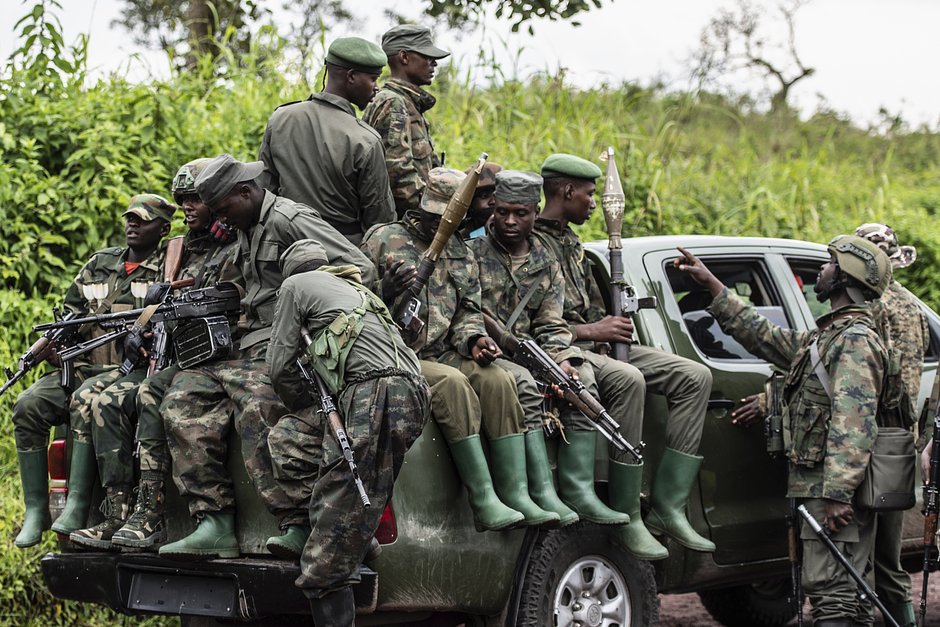 Повстанцы в городе Кибумба на востоке Демократической Республики Конго, 23 декабря 2022 года