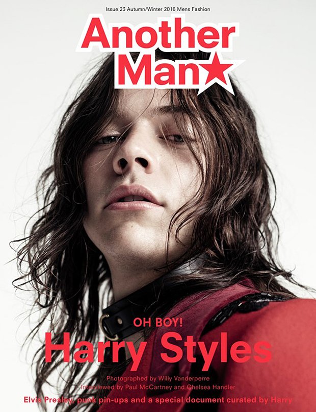 Гарри Стайлс на обложке журнала Another man в 2016 году