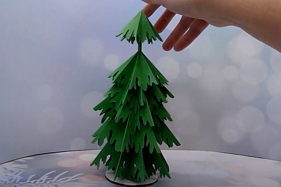 Как сделать елку своими руками из бумаги - мастер-класс