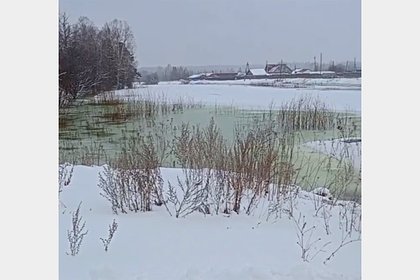 Река в России вышла из берегов и затопила поселок