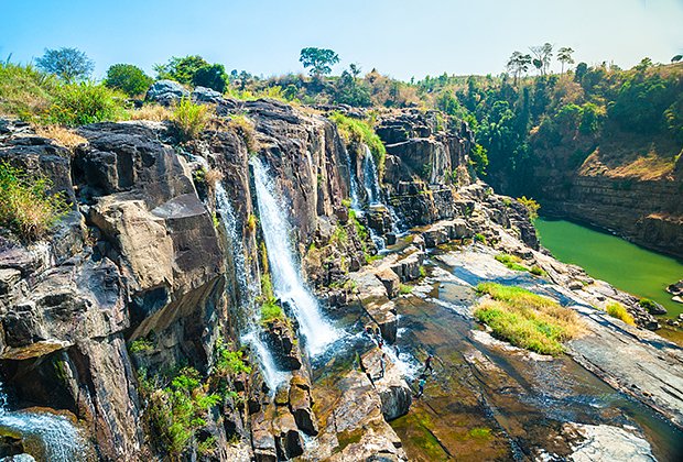 The big Pongour waterfall near Da Lat city, Vietnam

