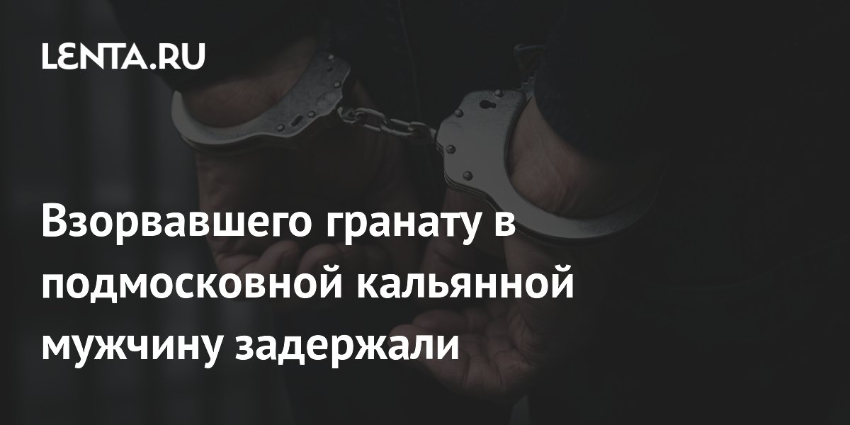 В подмосковном Домодедово задержан мужчина, пытавшиеся взорвать гранату в кафе