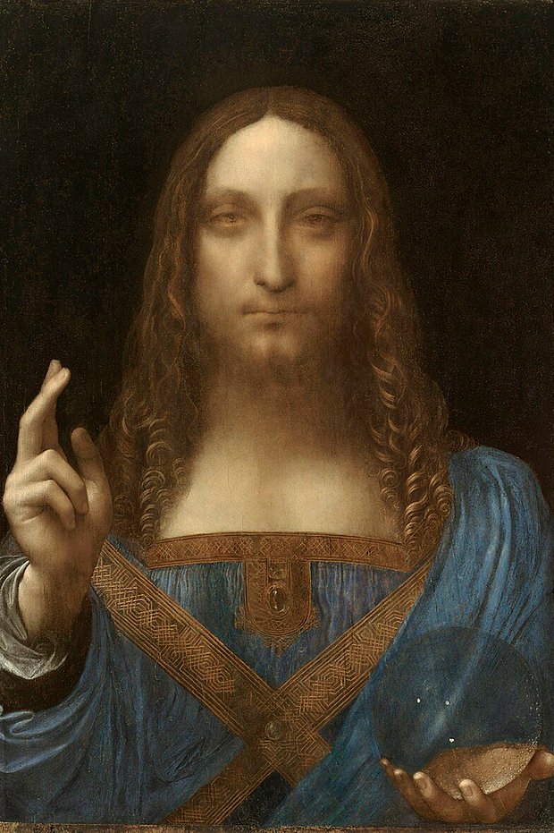 Картина «Спаситель мира», приписываемая Леонардо да Винчи