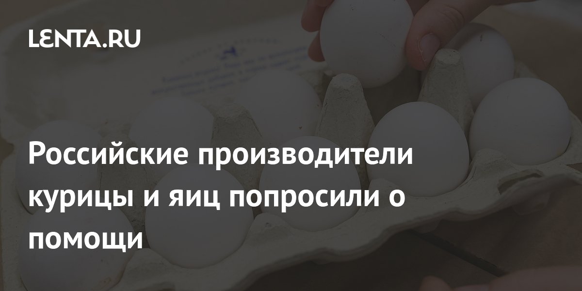 Российские производители курицы и яиц попросили государство о помощи