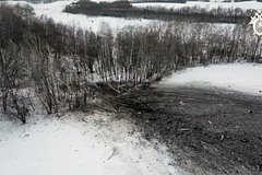 Место гибели Ил-76 в Белгородской области