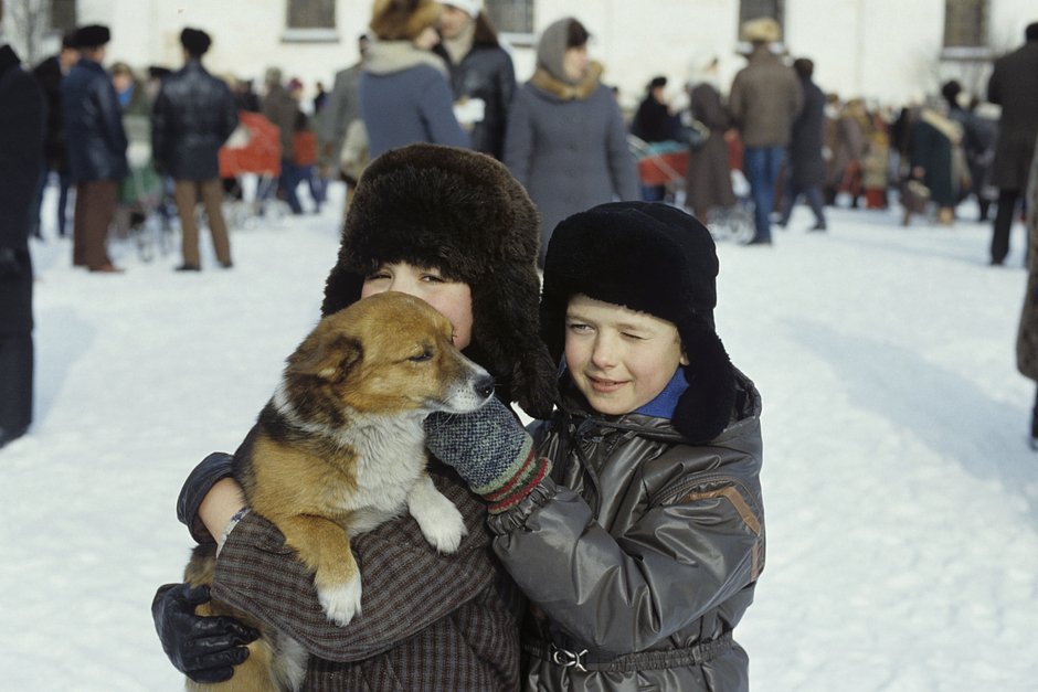 Жители Каргополя на празднике «Проводы русской зимы» 