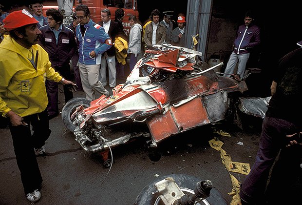 Ferrari Ники Лауды после аварии