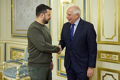 Жозеп Боррель и Владимир Зеленский в Киеве 7 февраля