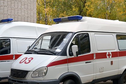 В России на ходу загорелась машина скорой помощи с пациентом внутри