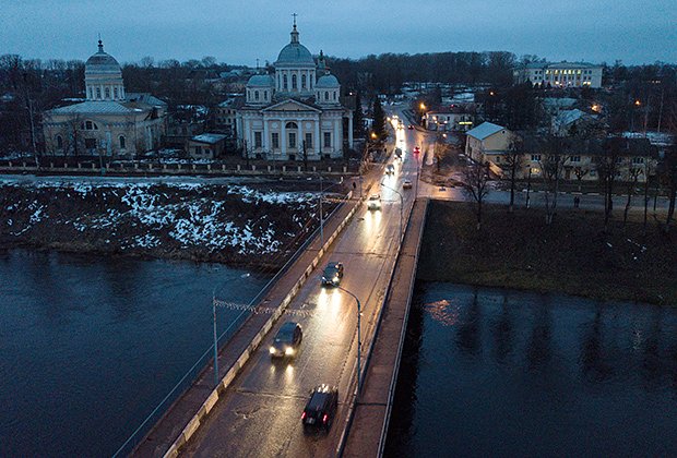 Преображенский собор в городе Торжок Тверской области.
