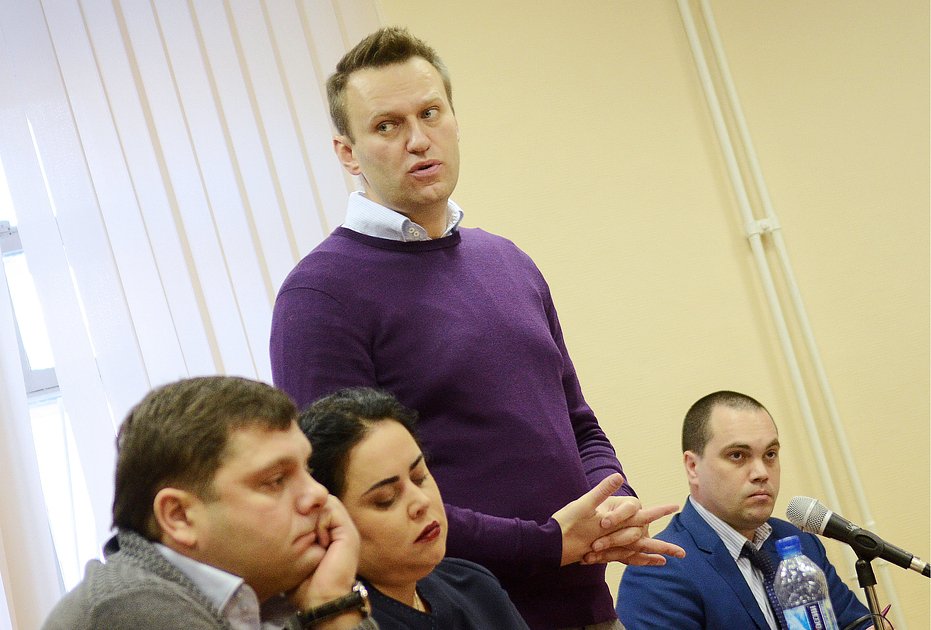 Алексей Навальный во время заседания Ленинского суда по делу о хищении имущества компании «Кировлес». 