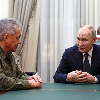 Сергей Шойгу и Владимир Путин