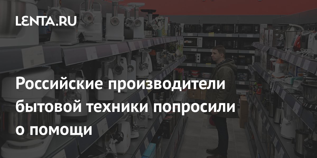 Российские производители бытовой техники попросили о помощи: Бизнес ...