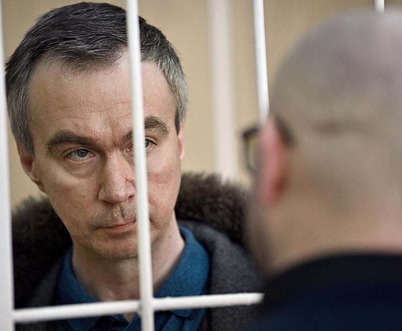 Бывший юрист ВОГ Евгений Новосельцев, проходящий по делу, во время заседания суда