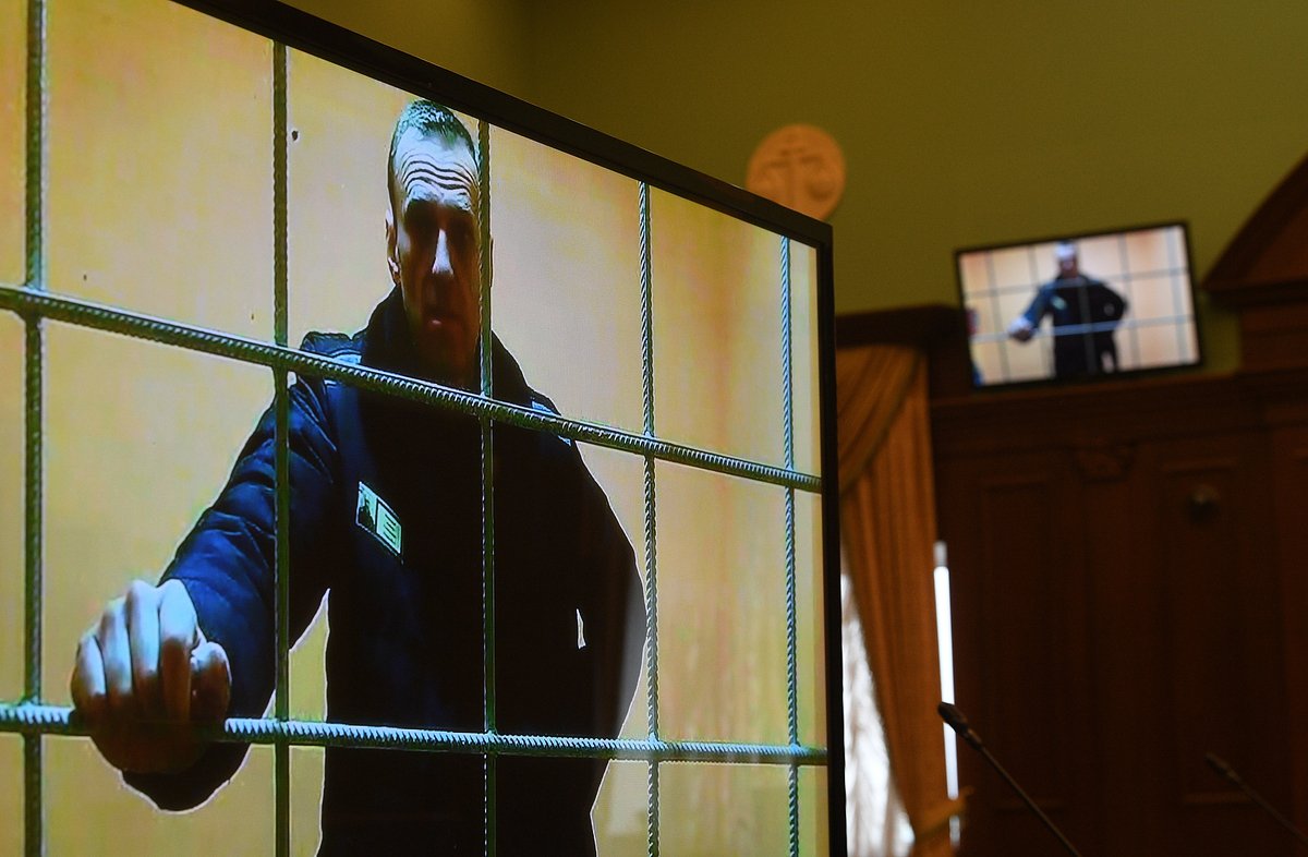 Алексей Навальный в исправительной колонии №2 города Покров Владимирской области