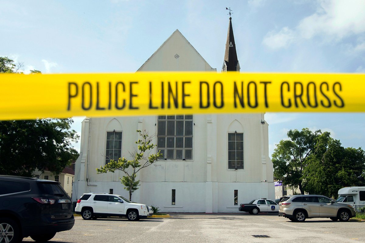 Церковь в Чарльстоне, Южная Каролина, на которую напал Дилан Руф, 19 июня 2015 года