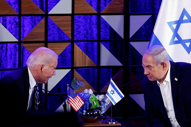 Джо Байден и Биньямин Нетаньяху 