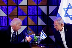 Джо Байден и Биньямин Нетаньяху 
