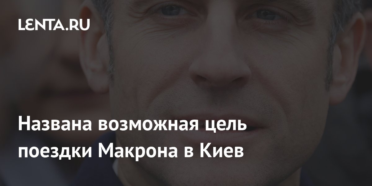 Названа возможная цель поездки Макрона в Киев: Политика: Мир: Lenta.ru