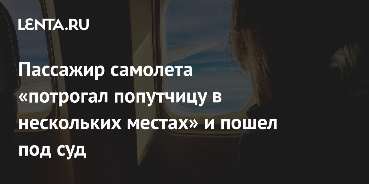 Пассажир самолета «потрогал попутчицу в нескольких местах» и пошел под суд