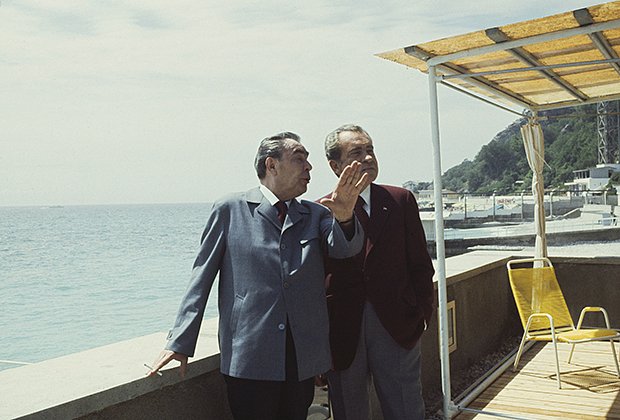 Леонид Брежнев и Ричард Никсон, 1974 год