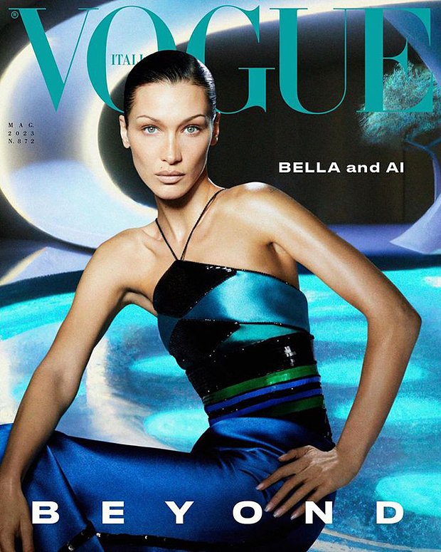 Белла Хадид на обложке журнала Vogue