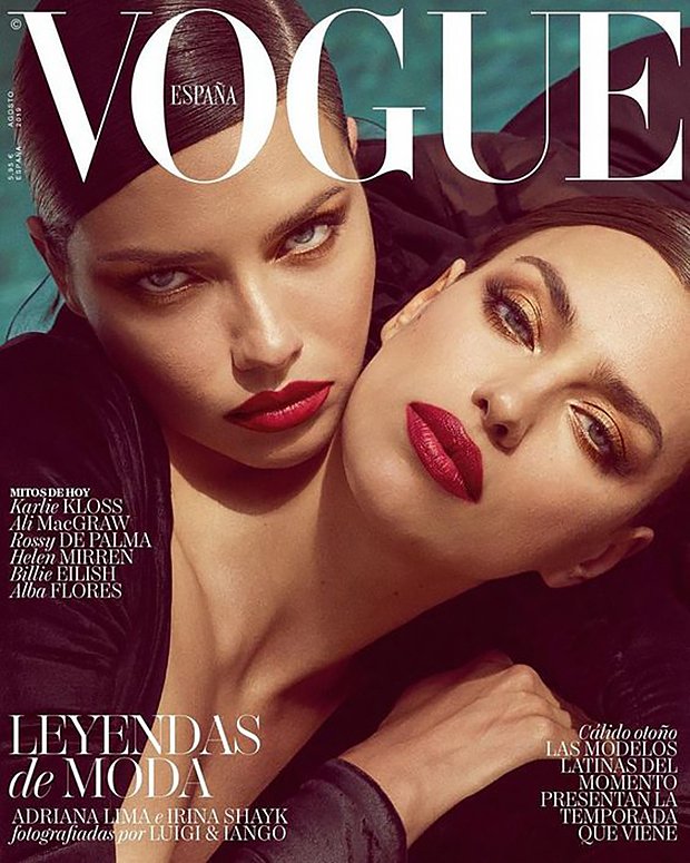 Адриана Лима и Ирина Шейк на обложке журнала Vogue