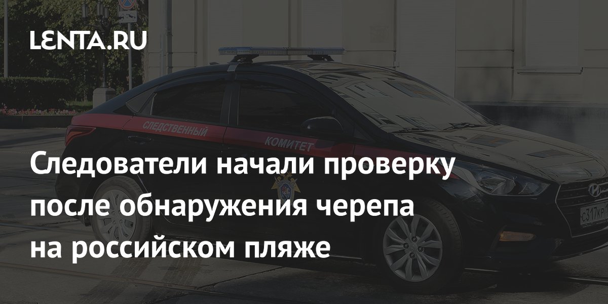 Следователи начали проверку после обнаружения черепа на российском пляже