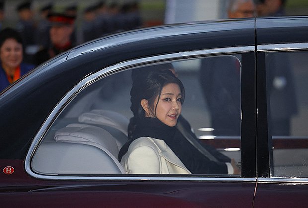 Ким Кон Хи во время визита в Великобританию, ноябрь 2023 года