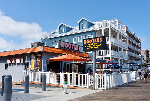 Hooters Restaurant in Ocean City, Maryland, USA, September 3, 2019