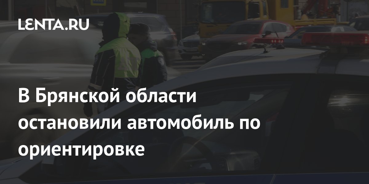 В Брянской области остановили автомобиль по ориентировке