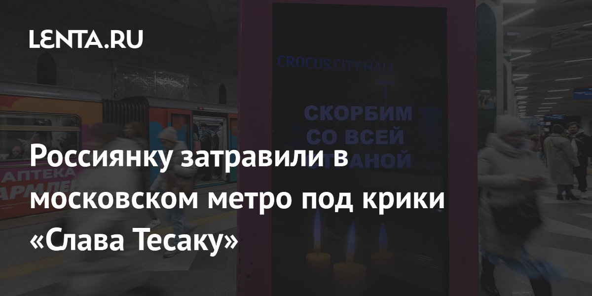 Россиянку затравили в московском метро под крики «Слава Тесаку»