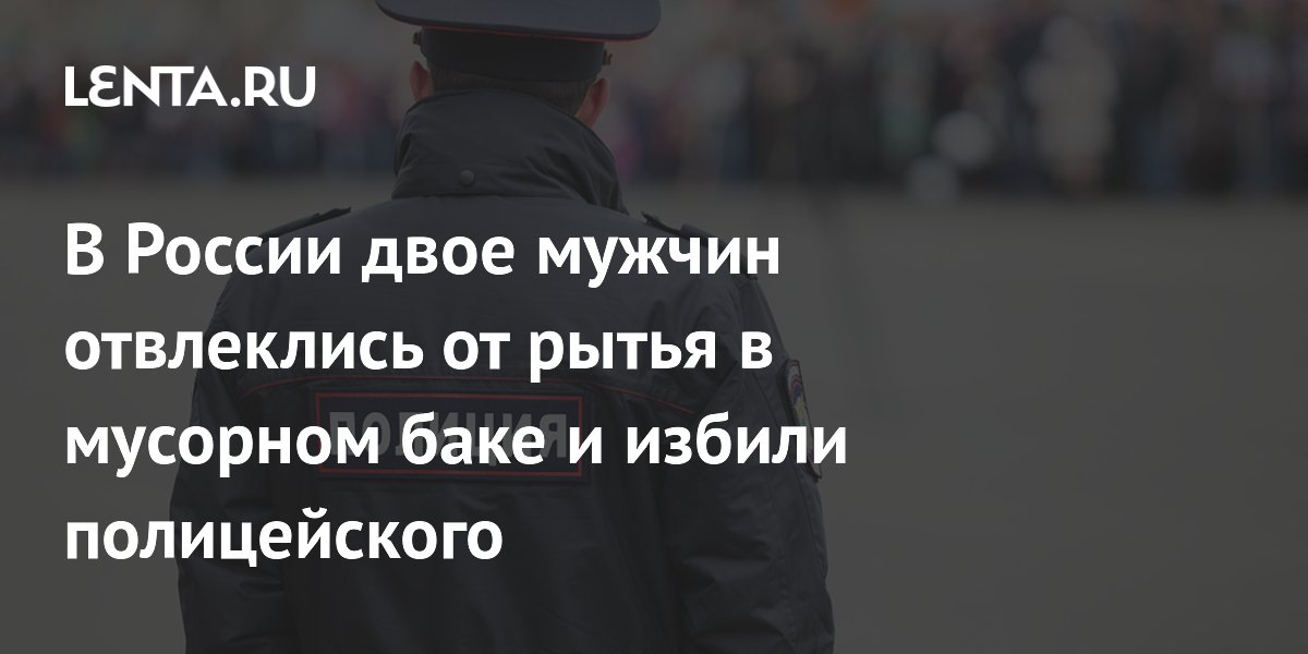 В России двое мужчин отвлеклись от рытья в мусорном баке и избили ...