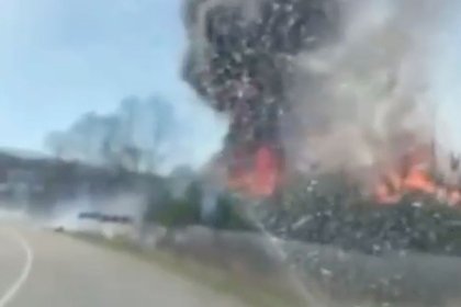 Взрыв на турбазе в Краснодарском районе попал на видео