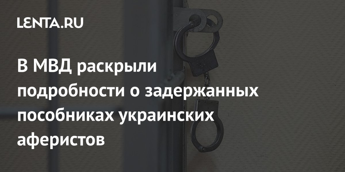 В МВД раскрыли подробности о задержанных пособниках украинских аферистов