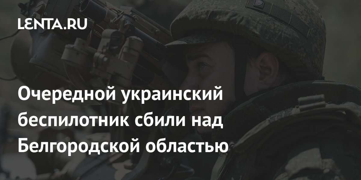 Очередной украинский беспилотник сбили над Белгородской областью