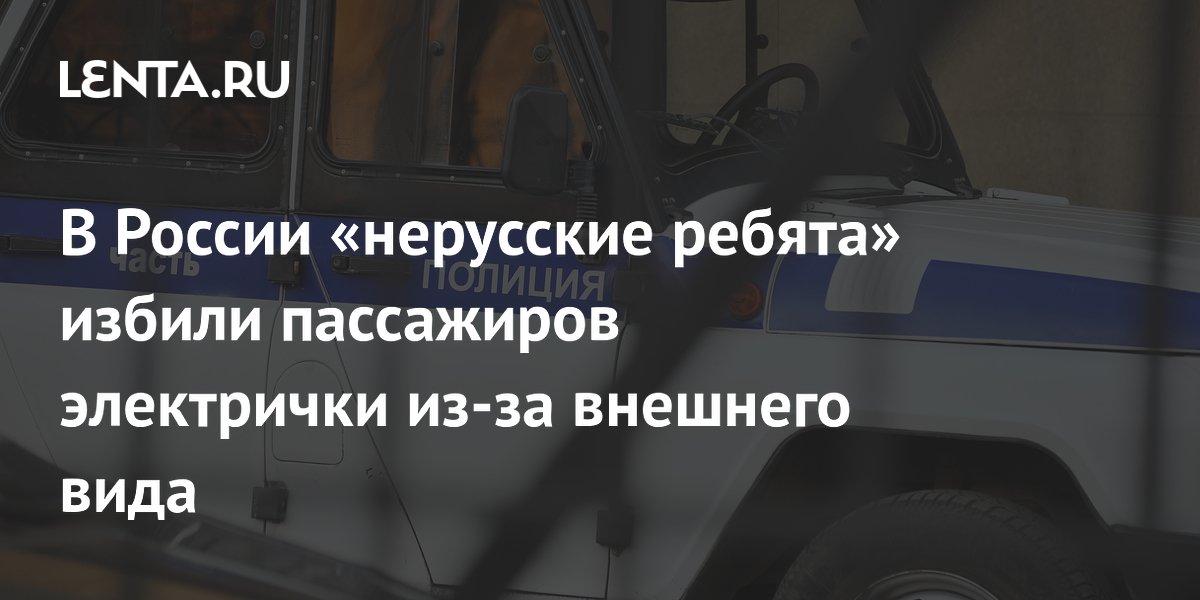 В России «нерусские ребята» избили пассажиров электрички из-за внешнего вида
