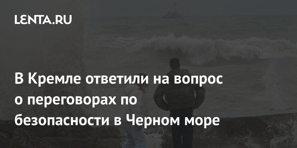 В Кремле ответили на вопрос о переговорах по безопасности в Черном море