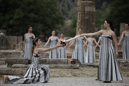 The 2024 Olympic flame was lit in Greece