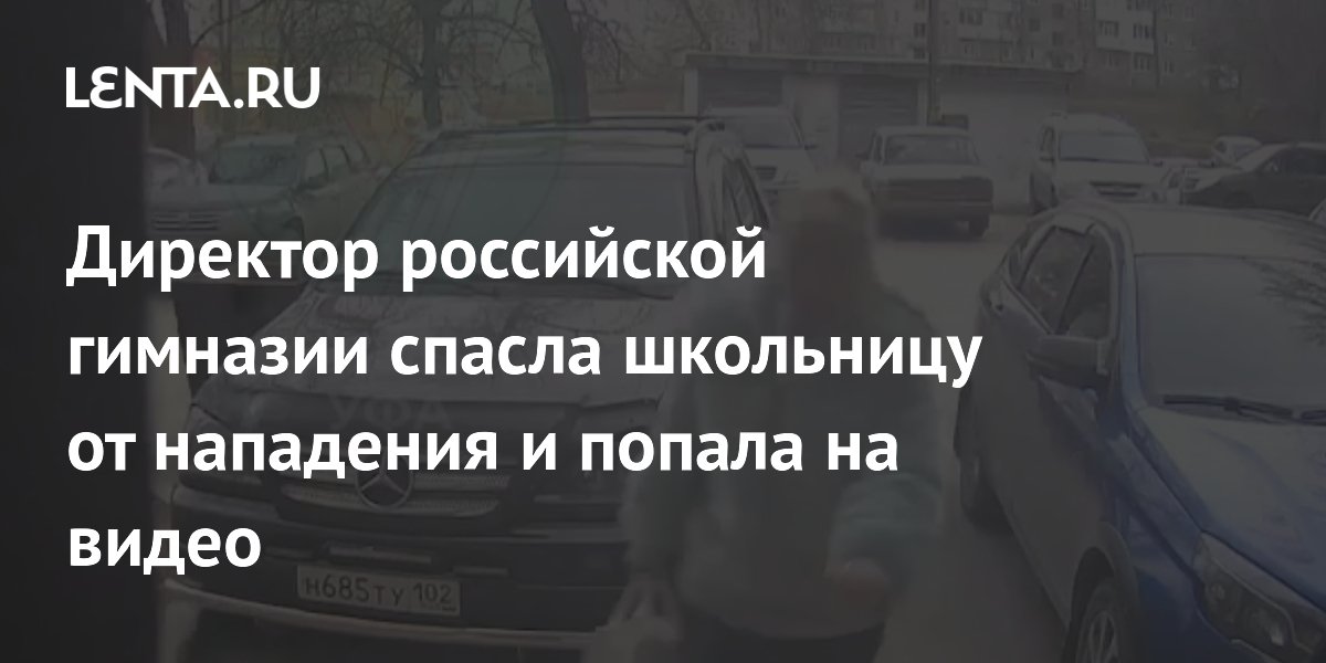 Директор российской гимназии спасла школьницу от нападения и попала на видео