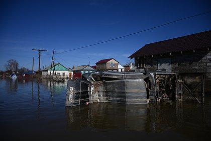 Уровень воды в реке Урал в Орске снизился