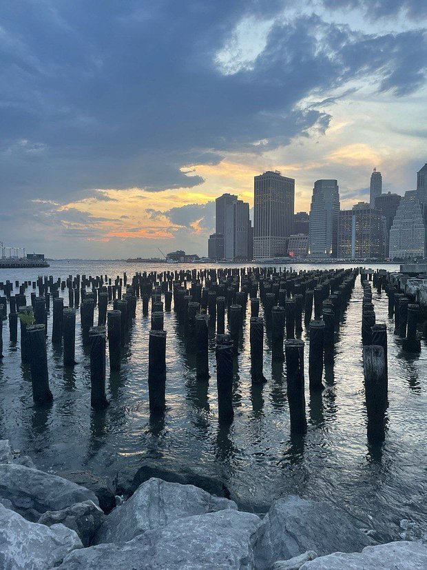 Вид на Манхэттен из Бруклина 
