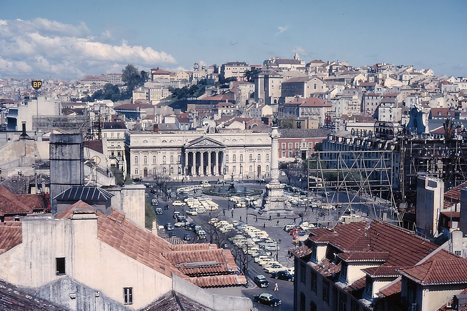 Площадь короля Педро IV (Россиу), Лиссабон, Португалия, 1964 год